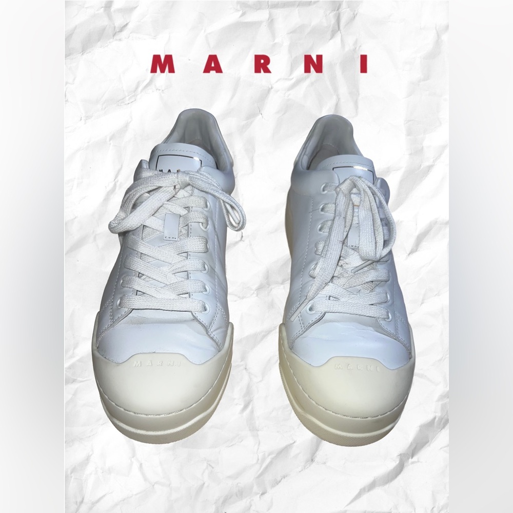 Marni Men’s White Dada Bumper Sneakers - Picture 1 of 13